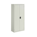 Hirsh Welded Steel Storage Cabinet with 4 Shelves, 15in D x 30in W x 66in H, Light Gray 26148
